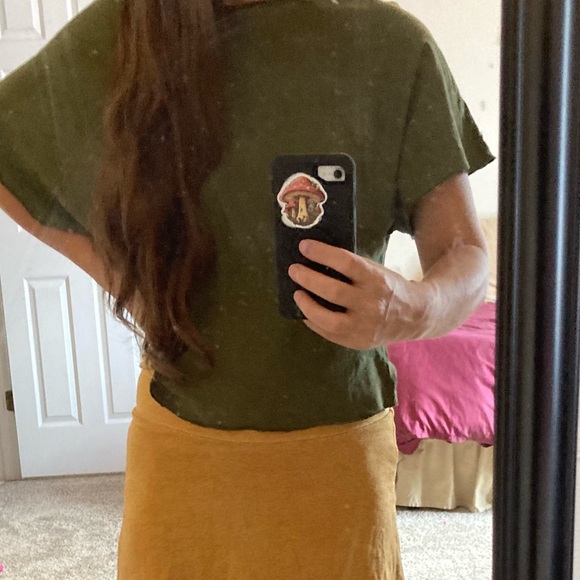 Gaia Conceptions boat neck butterfly crop shirt - Picture 3 of 5